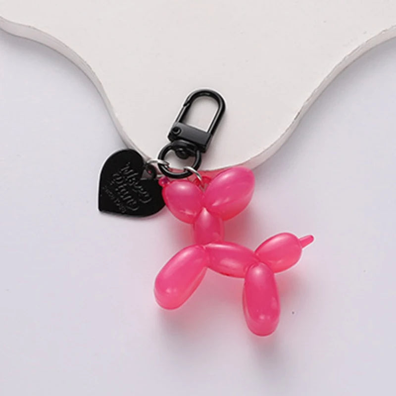 1Pc Fashion Balloon Dog Keychains Pendant Jewelry Trinket Car Key Ring Key Chain Accessories Car Keychain Keyring