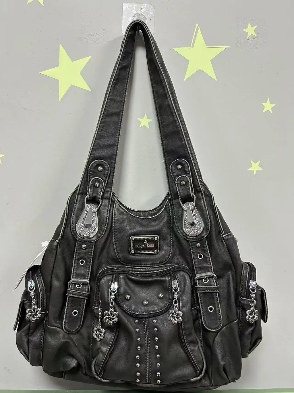 Angel kiss Bag Women Fashion Handbags Women Shoulder Bags PU Leather Handbag Female Satchel Shoulder Purse Bag bolsa feminina