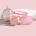🎁 Cute  Keychains Ice-cream Bubble Tea Biscuit Pink Key Rings Friendship For Best Friend Women Girl Handbag Gift Jewelry (100% off)