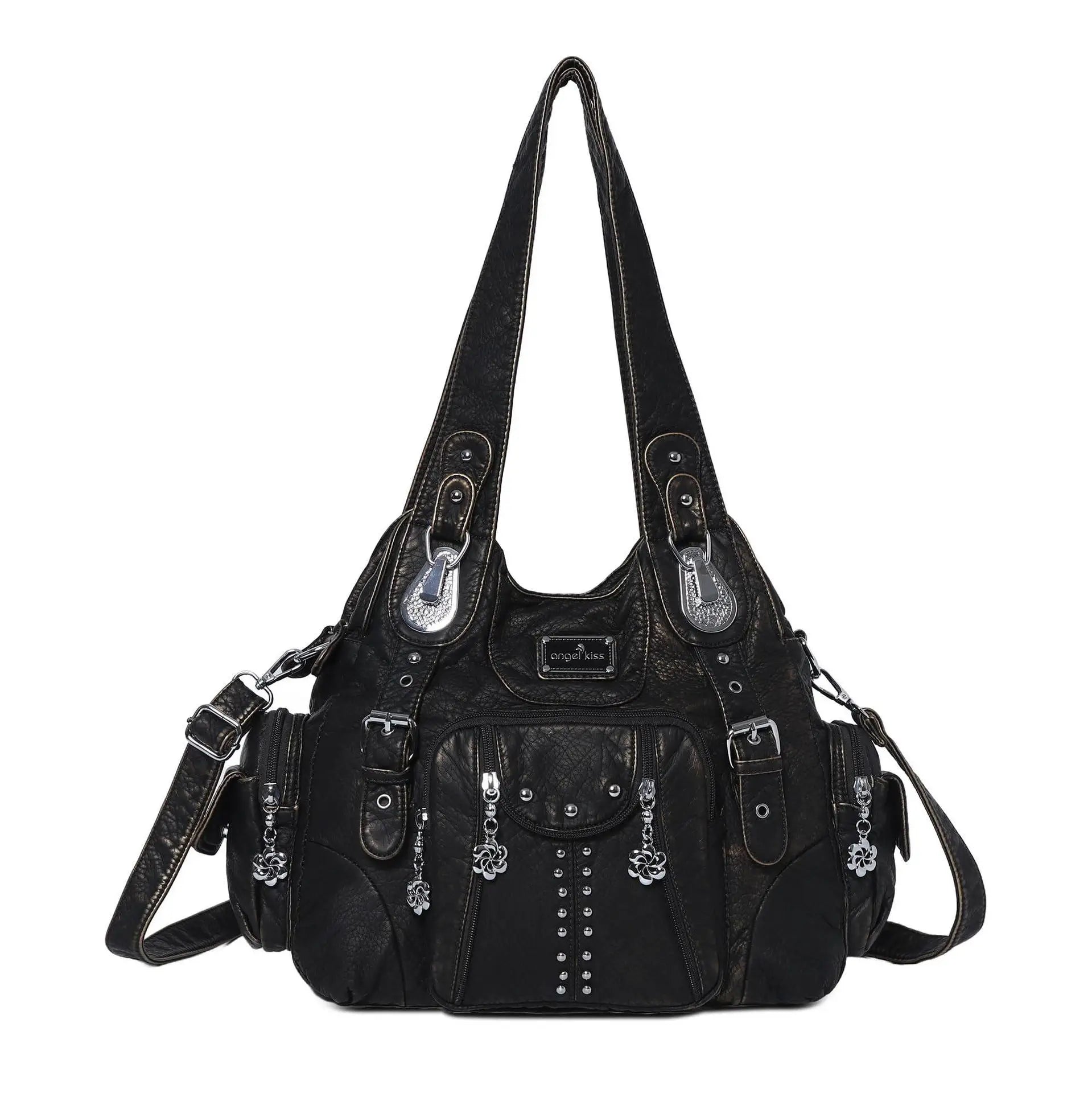 Angel kiss Bag Women Fashion Handbags Women Shoulder Bags PU Leather Handbag Female Satchel Shoulder Purse Bag bolsa feminina
