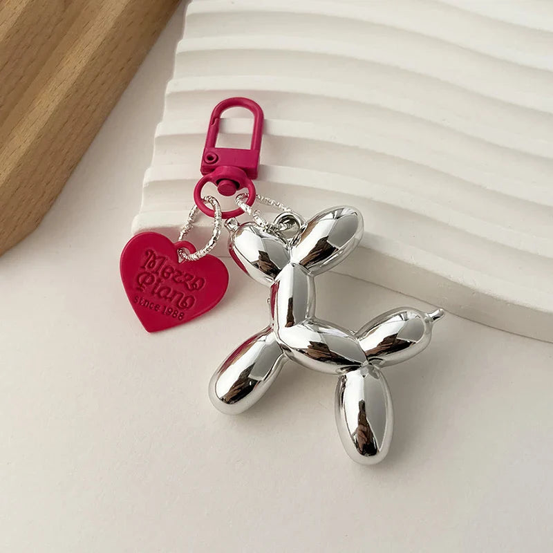 🎁 1Pc Fashion Balloon Dog Keychains Pendant Jewelry Trinket Car Key Ring Key Chain Accessories Car Keychain Keyring (100% off)