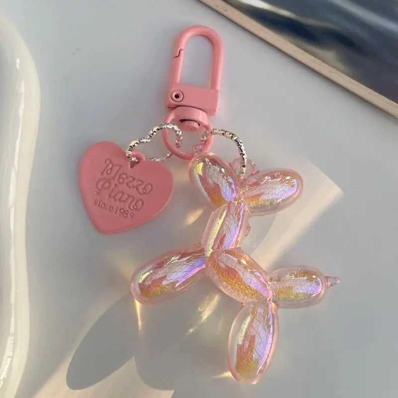 1Pc Fashion Balloon Dog Keychains Pendant Jewelry Trinket Car Key Ring Key Chain Accessories Car Keychain Keyring