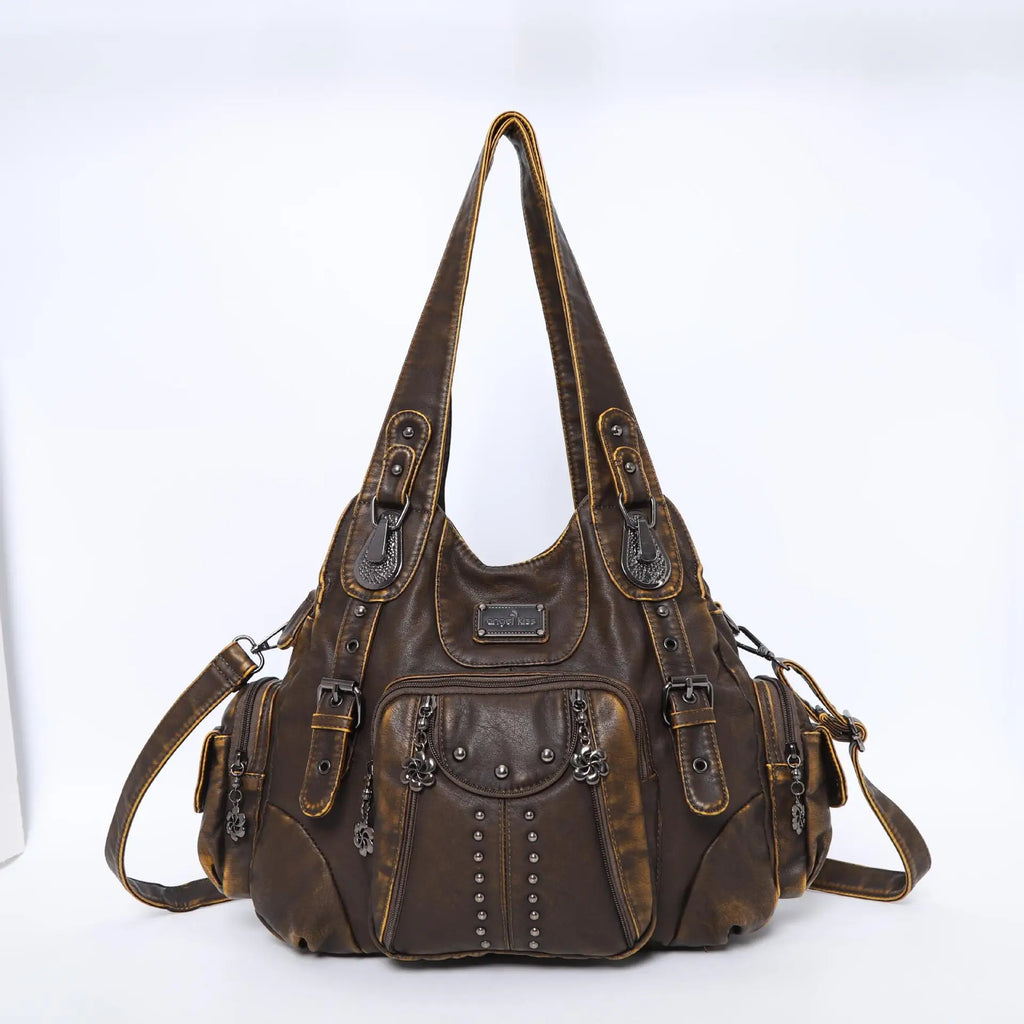 Angel kiss Bag Women Fashion Handbags Women Shoulder Bags PU Leather Handbag Female Satchel Shoulder Purse Bag bolsa feminina