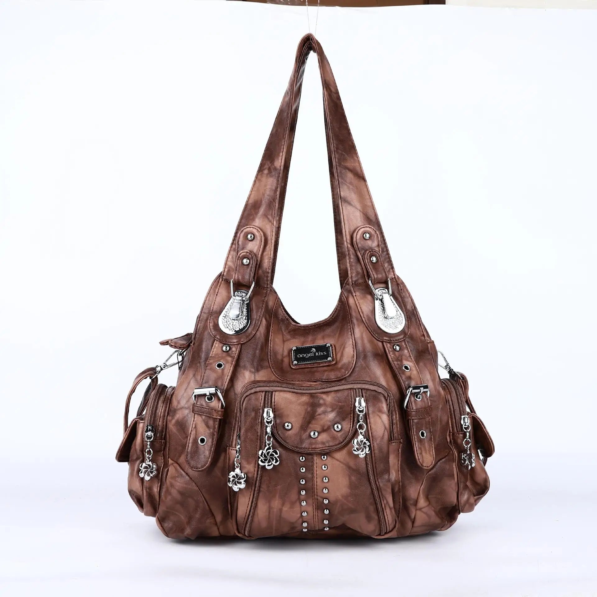 Angel kiss Bag Women Fashion Handbags Women Shoulder Bags PU Leather Handbag Female Satchel Shoulder Purse Bag bolsa feminina