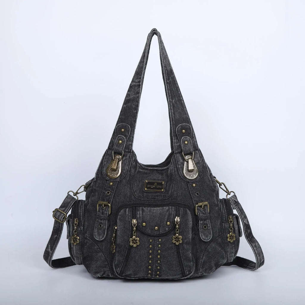 Angel kiss Bag Women Fashion Handbags Women Shoulder Bags PU Leather Handbag Female Satchel Shoulder Purse Bag bolsa feminina