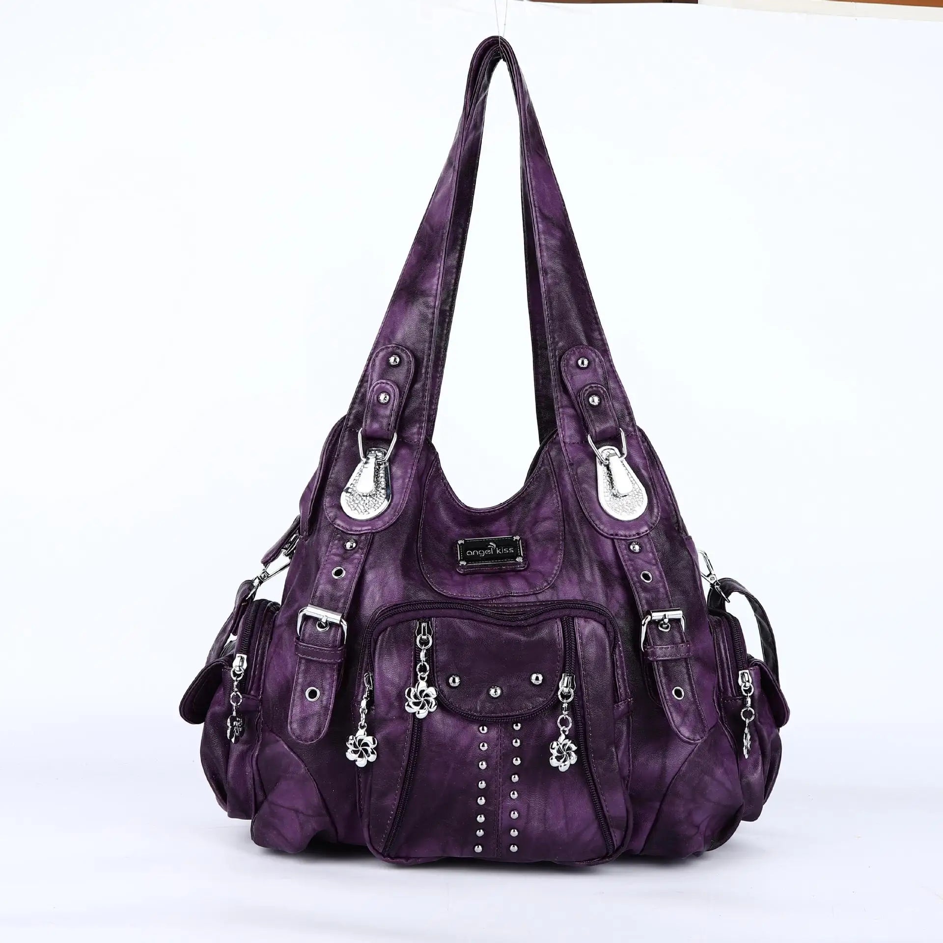 Angel kiss Bag Women Fashion Handbags Women Shoulder Bags PU Leather Handbag Female Satchel Shoulder Purse Bag bolsa feminina