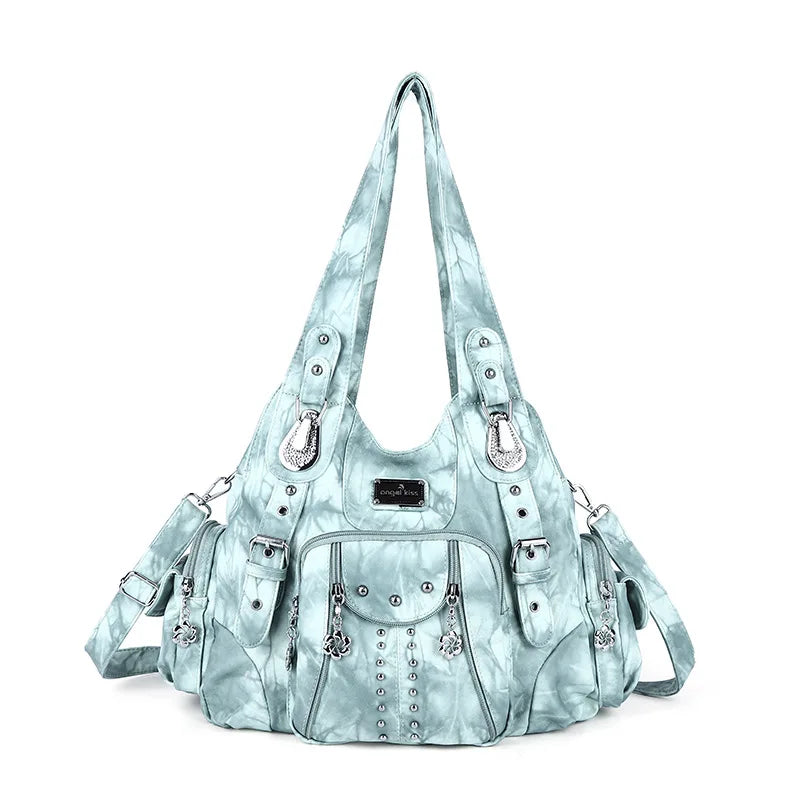 Angel kiss Bag Women Fashion Handbags Women Shoulder Bags PU Leather Handbag Female Satchel Shoulder Purse Bag bolsa feminina