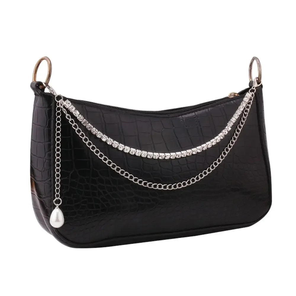 Butterfly Metal Bag Chain Heart Bag Straps Multi-layer Metal Chain Strap Bag Decorative Chain Replacement Bag Accessories