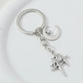 Y2K Keychains Star Moon Metal Key Rings For Women Men Friendship Gift Handbag Decoration Handmade Jewelry