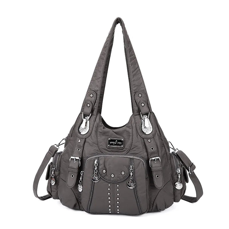 Angel kiss Bag Women Fashion Handbags Women Shoulder Bags PU Leather Handbag Female Satchel Shoulder Purse Bag bolsa feminina