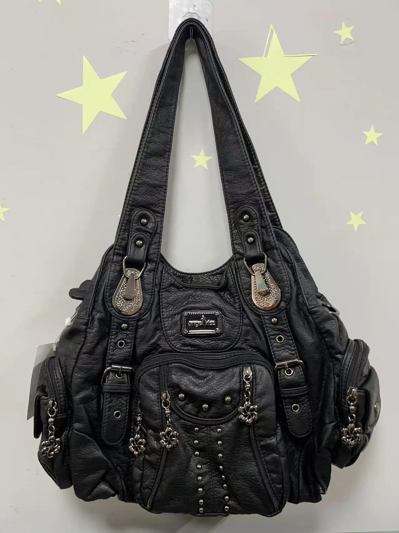 Angel kiss Bag Women Fashion Handbags Women Shoulder Bags PU Leather Handbag Female Satchel Shoulder Purse Bag bolsa feminina