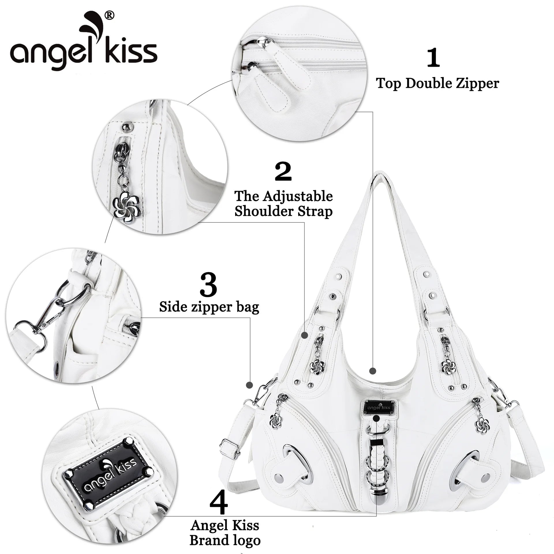 Buy 1 Angel Kiss Bag +Get 1 Free Bag Charm